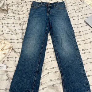 Lee Dark Blue Straight Leg Jeans